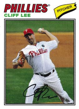 2012 Topps Archives - Cloth Stickers #77C-CL Cliff Lee Front