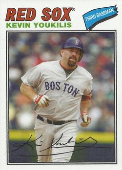 2012 Topps Archives - Cloth Stickers #77C-KY Kevin Youkilis Front