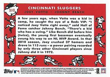 2012 Topps Archives - Combos #58-VB Joey Votto / Johnny Bench Back