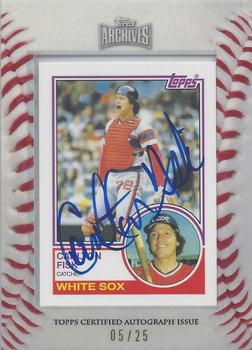 2012 Topps Archives - Framed Mini Autographs #20 Carlton Fisk Front