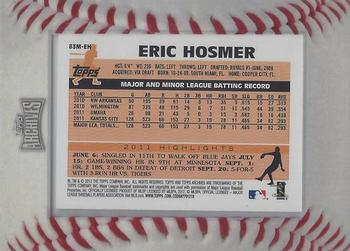 2012 Topps Archives - Framed Mini Autographs #83M-EH Eric Hosmer Back