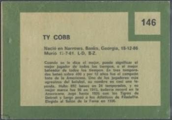 1967 Topps Venezuelan #146 Ty Cobb Back