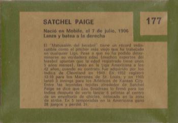 1967 Topps Venezuelan #177 Satchel Paige Back