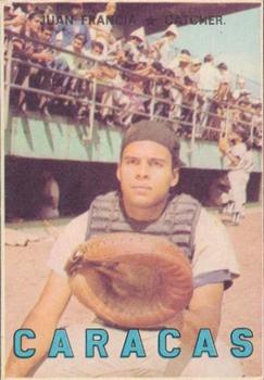 1967 Topps Venezuelan #8 Juan Francia Front