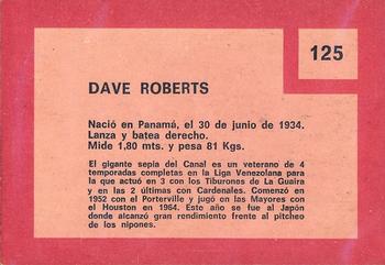 1967 Topps Venezuelan #125 Dave Roberts Back
