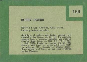 1967 Topps Venezuelan #169 Bobby Doerr Back