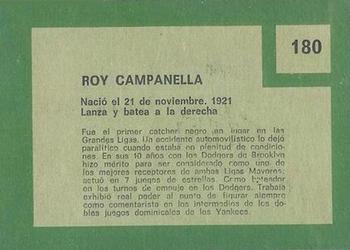 1967 Topps Venezuelan #180 Roy Campanella Back