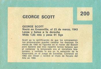 1967 Topps Venezuelan #200 George Scott Back
