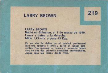 1967 Topps Venezuelan #219 Larry Brown Back