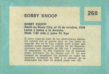 1967 Topps Venezuelan #260 Bobby Knoop Back