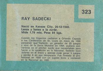 1967 Topps Venezuelan #323 Ray Sadecki Back