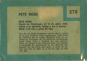 1967 Topps Venezuelan #270 Pete Rose Back
