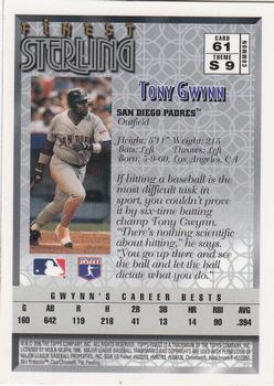 1996 Finest #61 Tony Gwynn Back