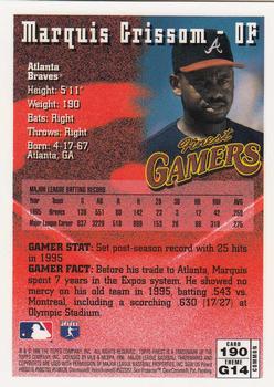 1996 Finest #190 Marquis Grissom Back
