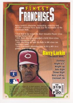 1996 Finest #319 Barry Larkin Back