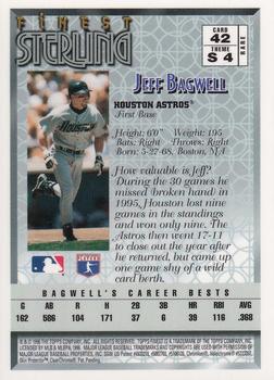 1996 Finest #42 Jeff Bagwell Back