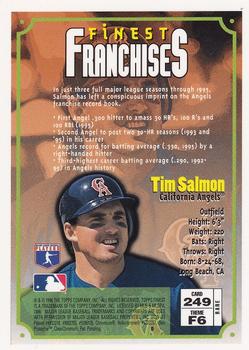 1996 Finest #249 Tim Salmon Back