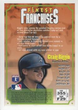1996 Finest #355 Craig Biggio Back