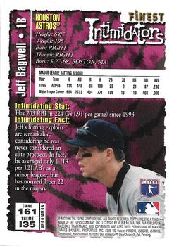 1996 Finest #161 Jeff Bagwell Back