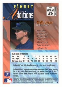 1996 Finest #263 Wally Joyner Back