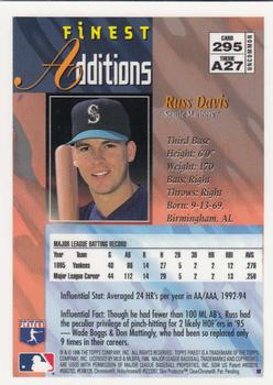 1996 Finest #295 Russ Davis Back