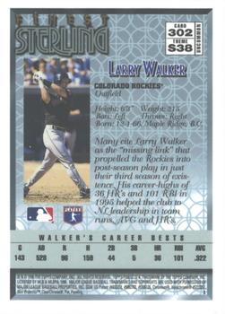 1996 Finest #302 Larry Walker Back