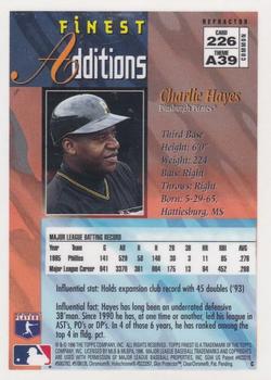 1996 Finest - Refractors #226 Charlie Hayes Back