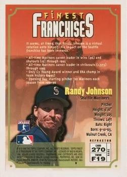 1996 Finest - Refractors #270 Randy Johnson Back