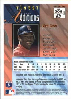 1996 Finest - Refractors #308 Ron Gant Back