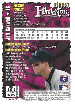 1996 Finest - Refractors #161 Jeff Bagwell Back