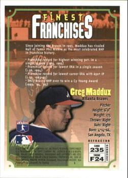 1996 Finest - Refractors #235 Greg Maddux Back