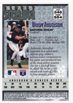 1996 Finest - Refractors #346 Brady Anderson Back