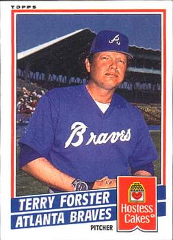 1985 Topps Hostess Atlanta Braves #8 Terry Forster Front