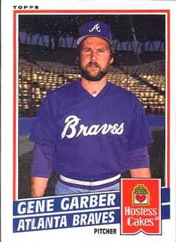 1985 Topps Hostess Atlanta Braves #9 Gene Garber Front