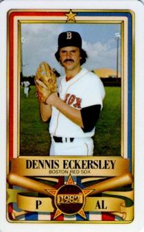 1982 Perma-Graphics All-Star Credit Cards #1 Dennis Eckersley Front