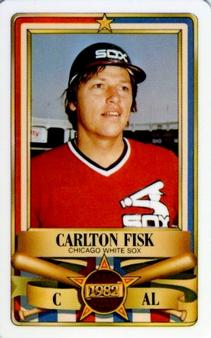 1982 Perma-Graphics All-Star Credit Cards #3 Carlton Fisk Front