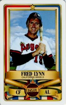 1982 Perma-Graphics All-Star Credit Cards #8 Fred Lynn Front
