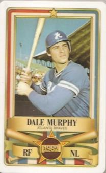 1982 Perma-Graphics All-Star Credit Cards #14 Dale Murphy Front