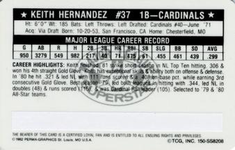 1982 Topps #210 Keith Hernandez VG St. Louis Cardinals - Under the Radar  Sports