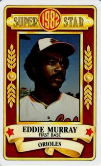 1982 Perma-Graphics Super Star Credit Cards #150-SS8222 Eddie Murray Front