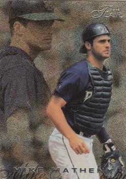 1996 Flair #102 Mike Matheny Front