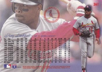 1996 Flair #361 Ray Lankford Back