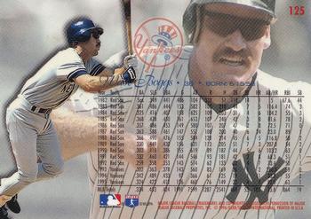1996 Flair #125 Wade Boggs Back
