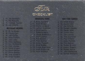 1996 Flair #397 Checklist: 93-180 Front