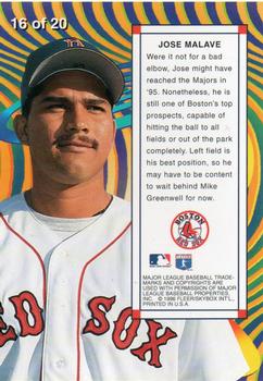 1996 Flair - Wave of the Future #16 Jose Malave Back