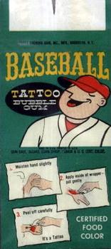 1960 Topps Tattoos #NNO Harvey Kuenn Back