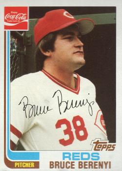 1982 Topps Coca-Cola Cincinnati Reds #2 Bruce Berenyi Front