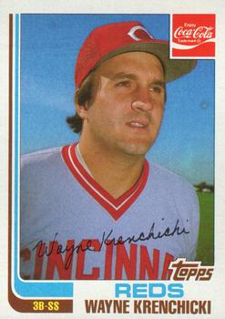 1982 Topps Coca-Cola Cincinnati Reds #12 Wayne Krenchicki Front