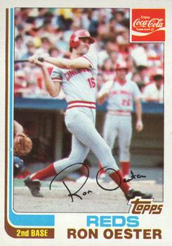 1982 Topps Coca-Cola Cincinnati Reds #16 Ron Oester Front