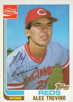 1982 Topps Coca-Cola Cincinnati Reds #21 Alex Trevino Front